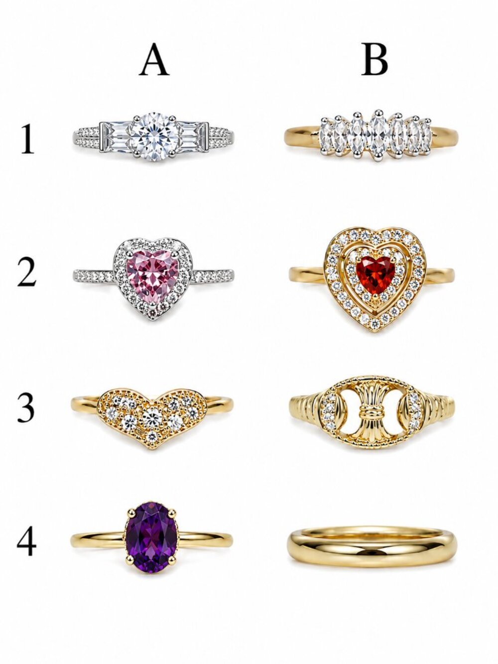 SIZE 6 - 14K Gold Plated Over Brass Rings - WHOLE LOT or PICK ONE